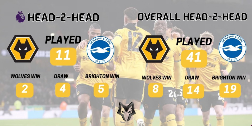 Wolves News - History of Wolves v Brighton