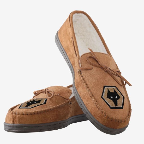 Wolverhampton Wanderers FC Suede Moccasin Slipper